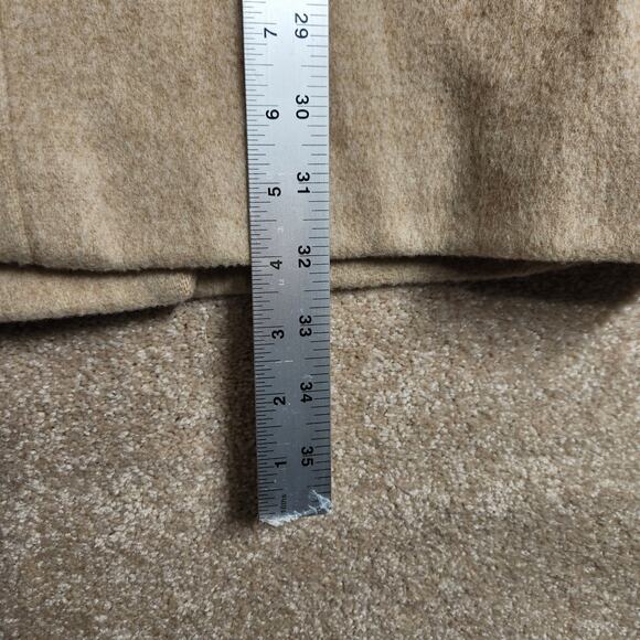 Winter Time by Hermon Kay Tan Wool Button Front Pocket Pea Coat Women's Size 10 - Picture 9 of 9